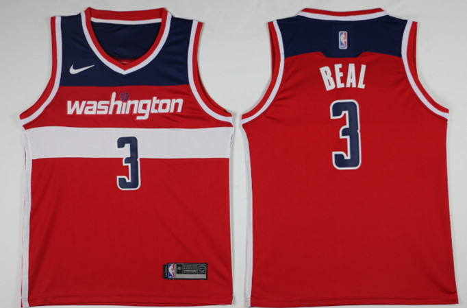 Men Washington Wizards #3 Beal Red Game Nike NBA Jerseys